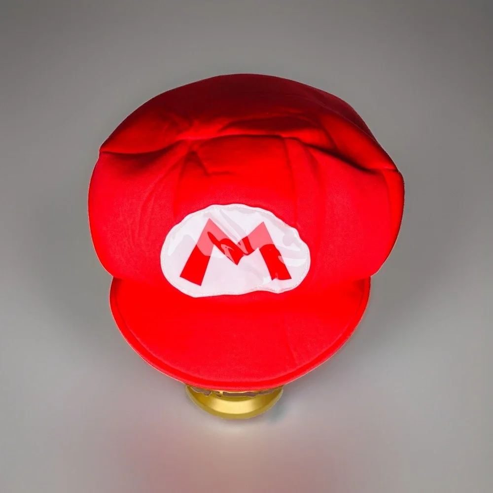 Nintendo Super Mario Red Costume Hat Cosplay Halloween Dress Up Party Cap